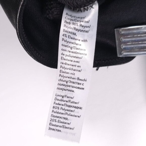 SPANX Faux Leather Black‎ Skinny Leggings Pants Rayon Blend 20282R 25674 SMALL/P - Picture 13 of 13